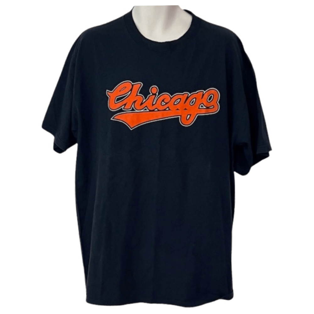 Vintage Chicago Navy Blue Short Sleeve Shirt